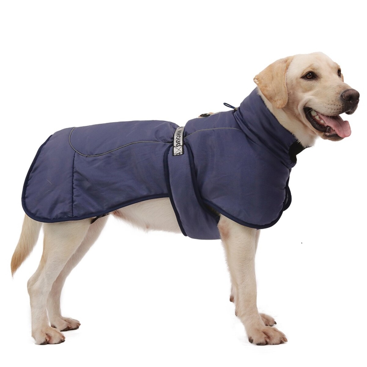 фото Попона для больших собак, мембранная ткань, размер 3xl (дс 51, ош 50, ог 67-75 см), синяя no brand