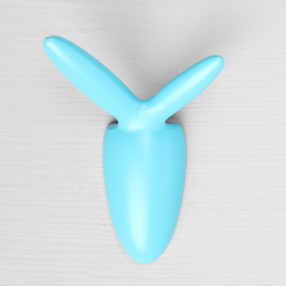 фото Крючок мебельный cappio rabbit, двухрожковый, цвет голубой