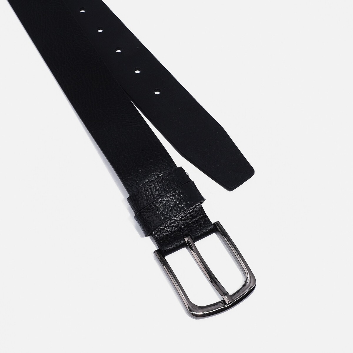 фото Ремень мужской, ширина 4 см, винт, пряжка металл, цвет черный no brand