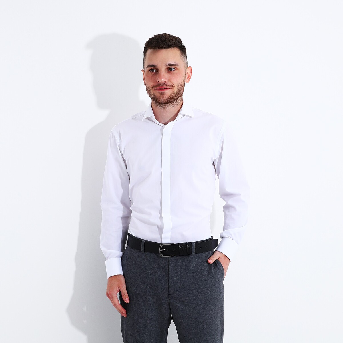 фото Ремень мужской, ширина 4 см, винт, пряжка металл, цвет черный no brand