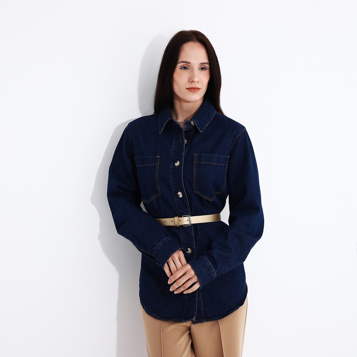 фото Ремень женский, ширина 2,5 см, винт, пряжка металл, цвет золотой no brand