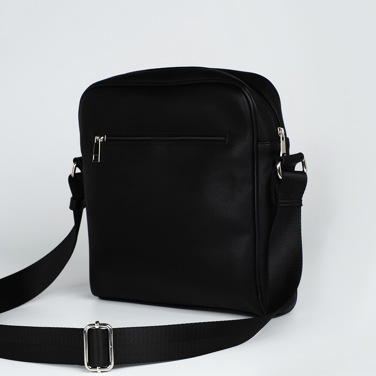 фото Сумка мужская textura через плечо, цвет черный