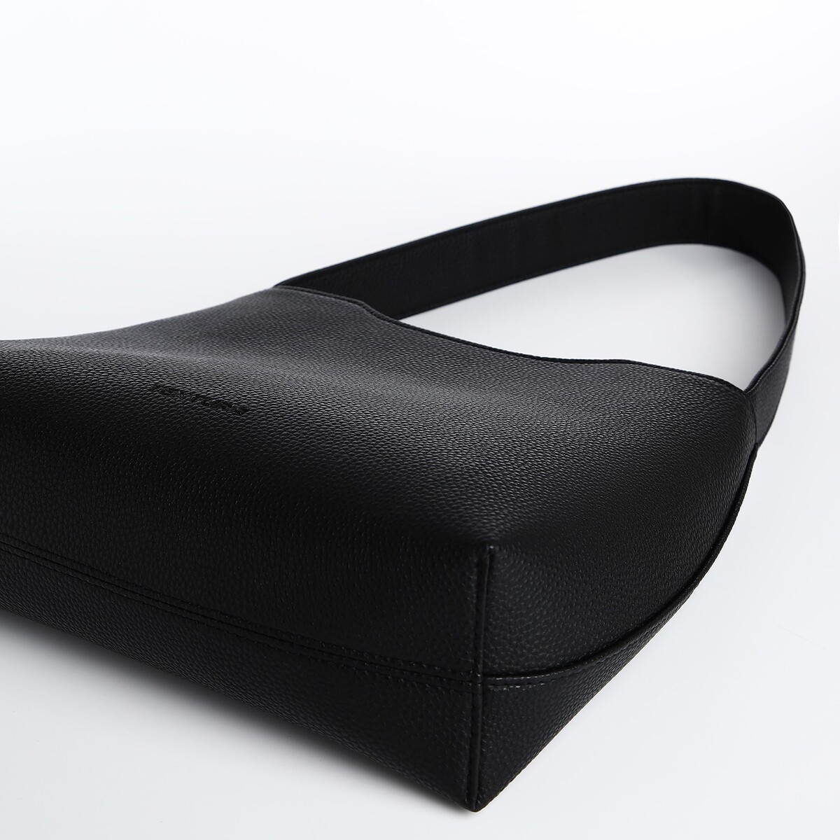 фото Сумка женская textura, тоут, средний размер, цвет черный