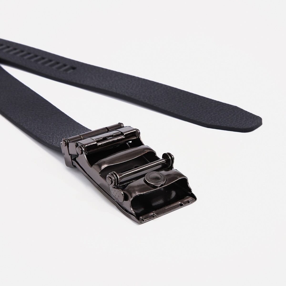 фото Ремень мужской, ширина 3,5 см, автомат, цвет черный no brand