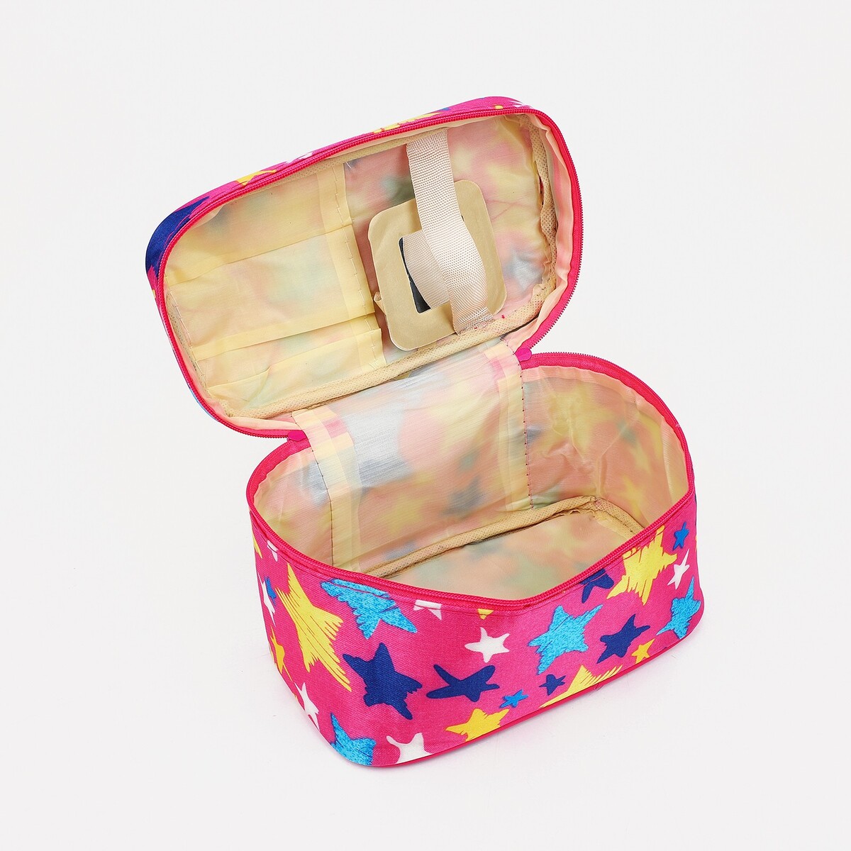 фото Косметичка на молнии, цвет розовый no brand