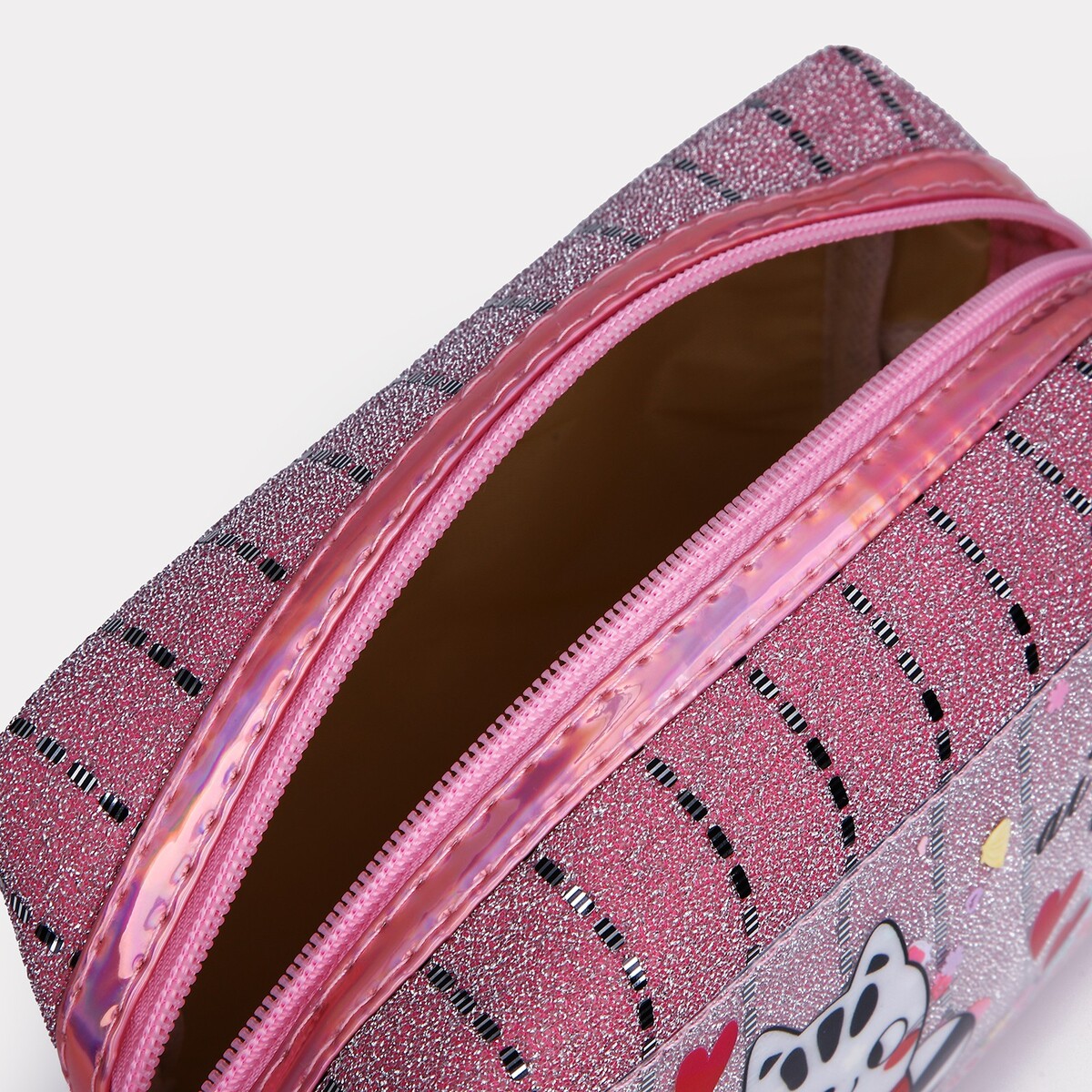 фото Косметичка на молнии, цвет розовый no brand