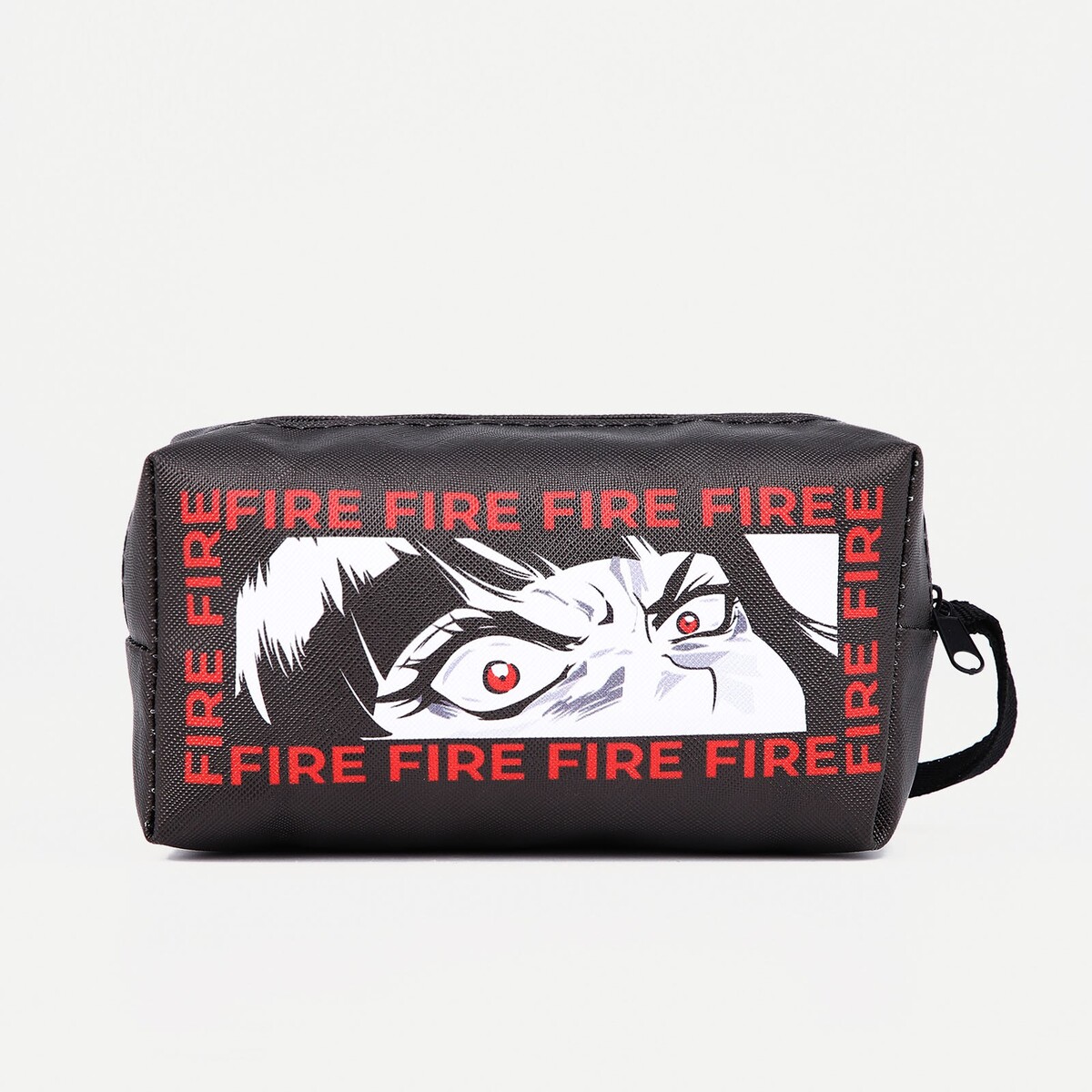 фото Косметичка на молнии, с ручкой, цвет черный no brand