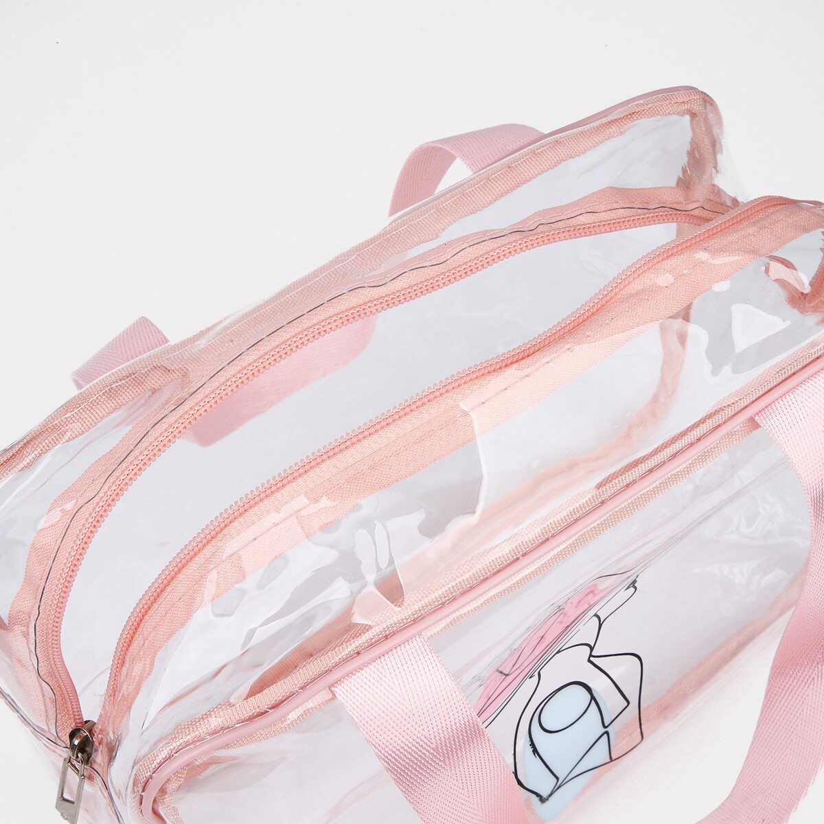 фото Косметичка на молнии, цвет розовый/разноцветный no brand