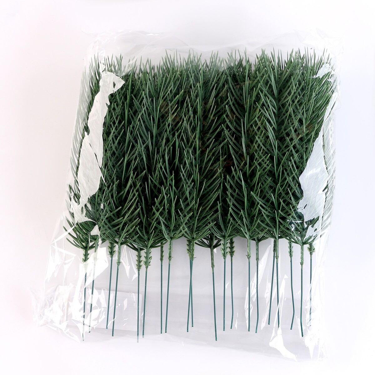 фото Литая веточка, зеленая, 22 × 4 см, набор 20 шт. no brand