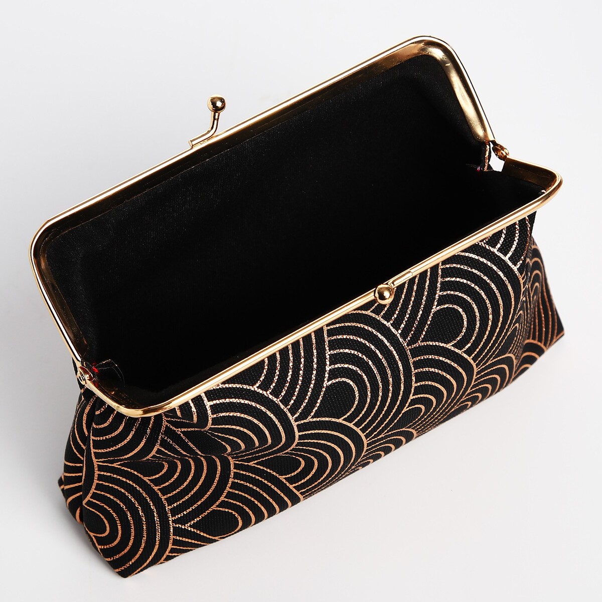 фото Косметичка на фермуаре, цвет черный no brand