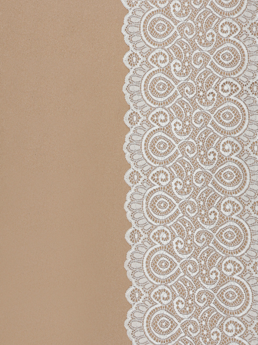 Кружевная эластичная ткань, Белый