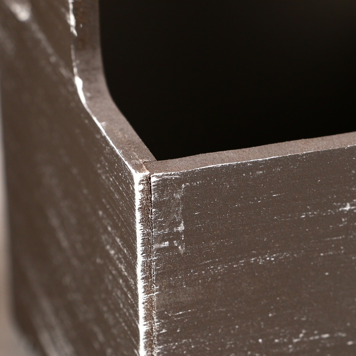 фото Кашпо - ящик деревянный 13,5х13,5х30 см коричневый прованс дарим красиво