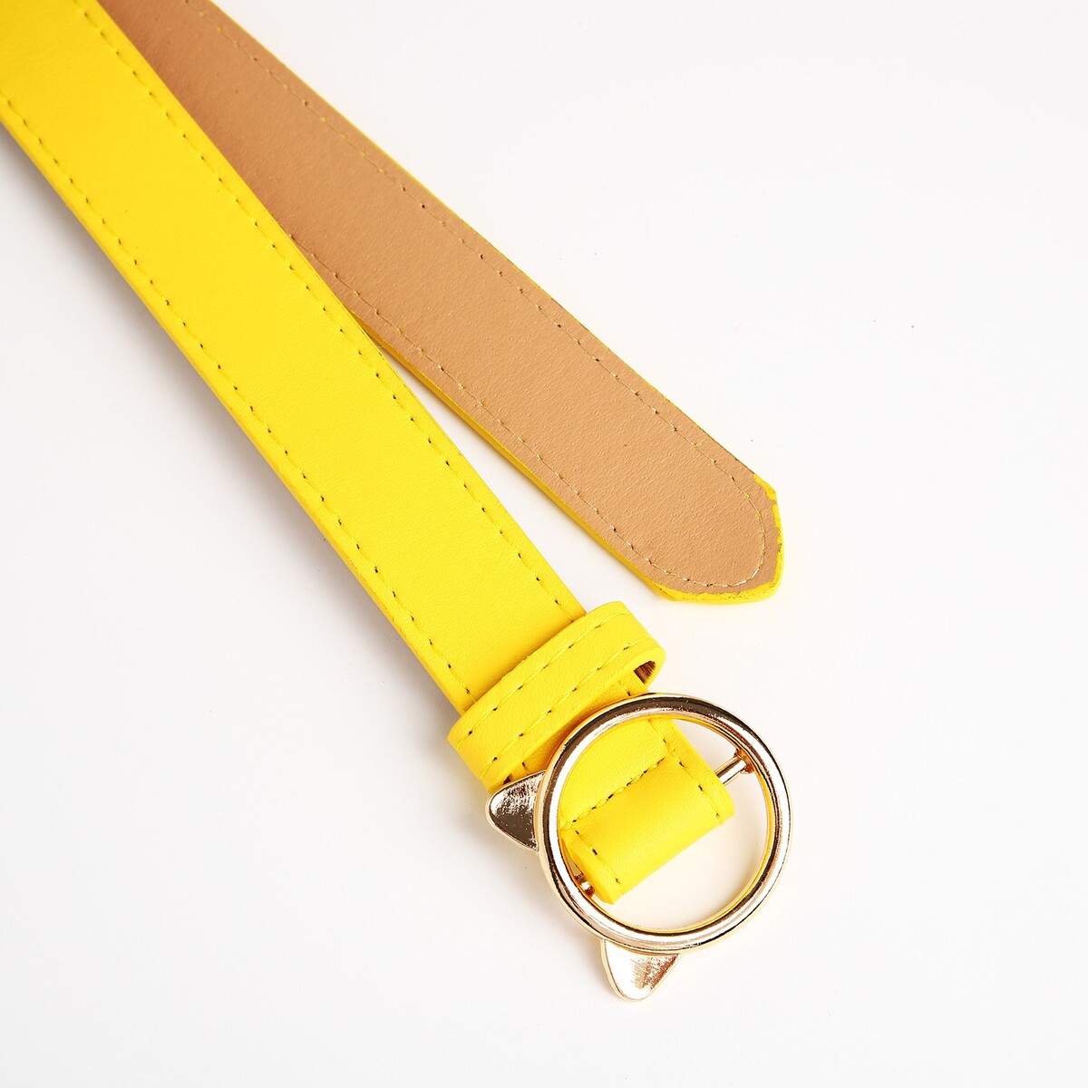 фото Ремень детский, ширина 2.5 см, пряжка металл, цвет желтый no brand