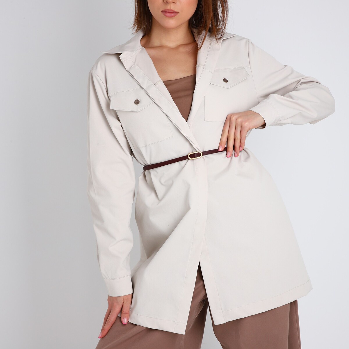 фото Ремень женский, ширина 0.8 см, пряжка металл, цвет бордовый no brand