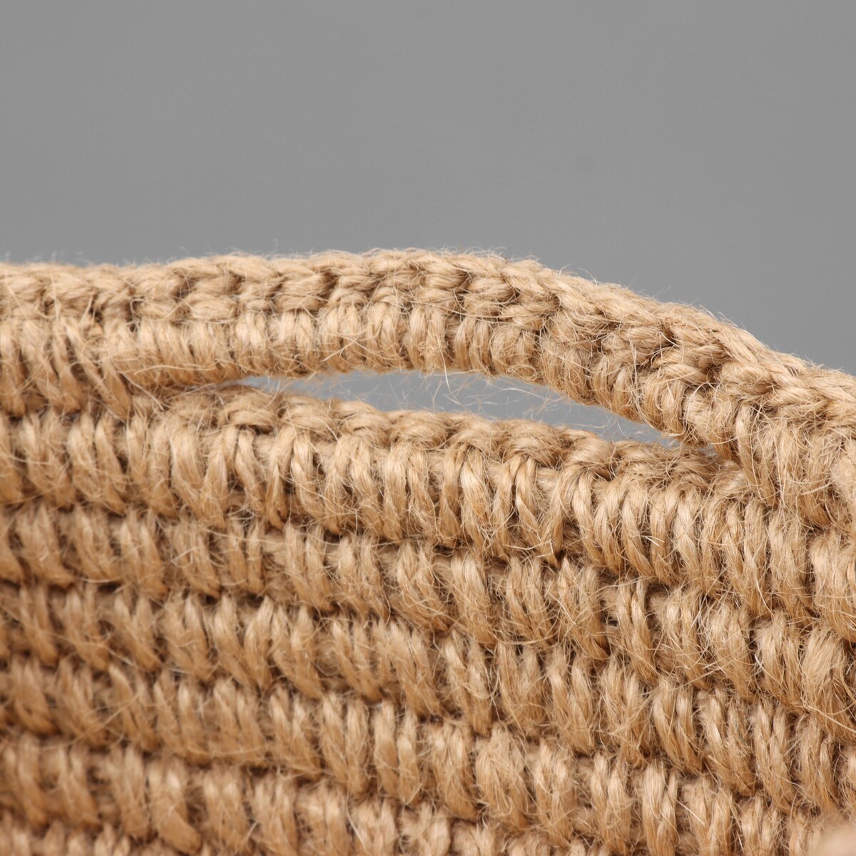 фото Корзина для хранения, квадрат, джут no brand