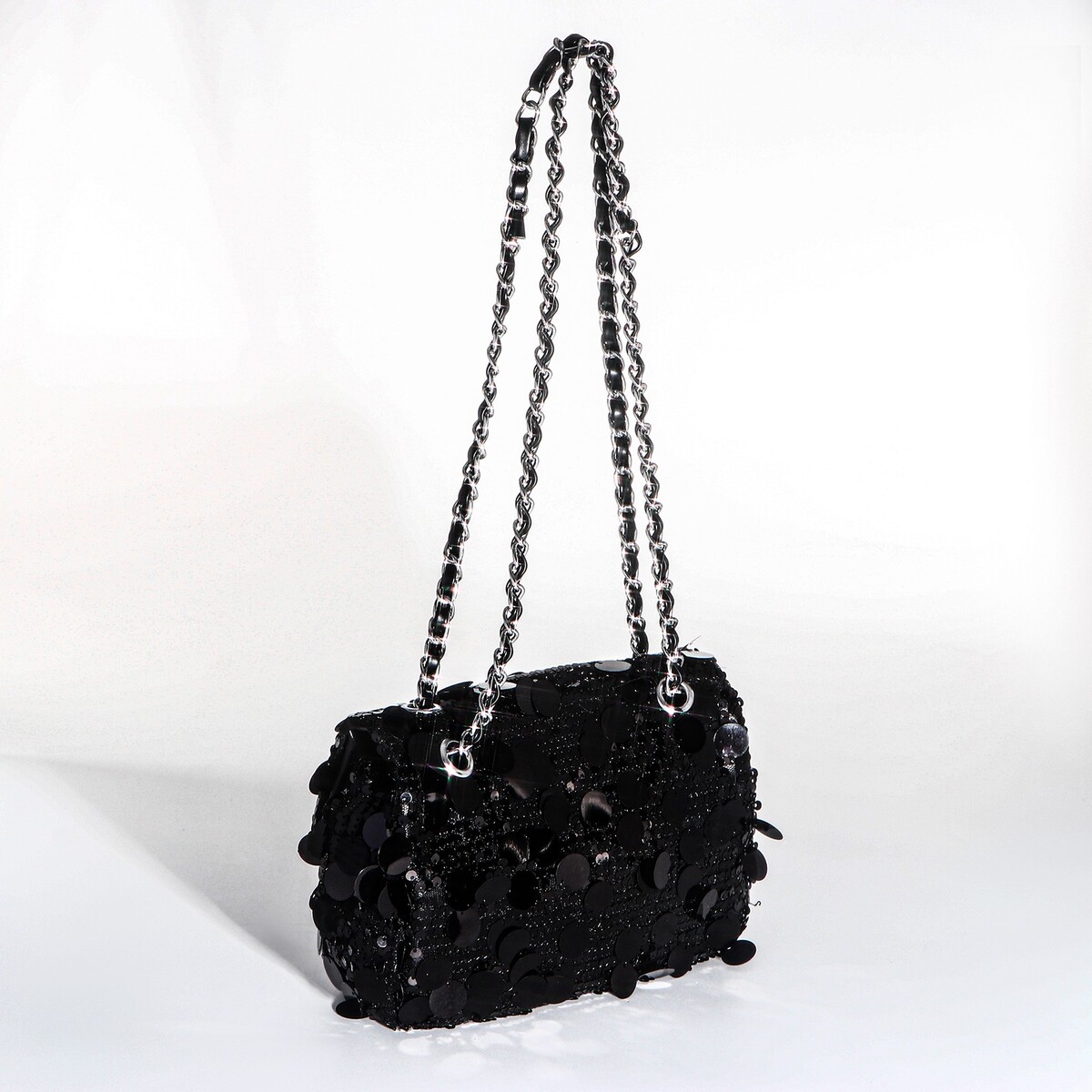 фото Сумка-клатч на застежке, цвет черный no brand