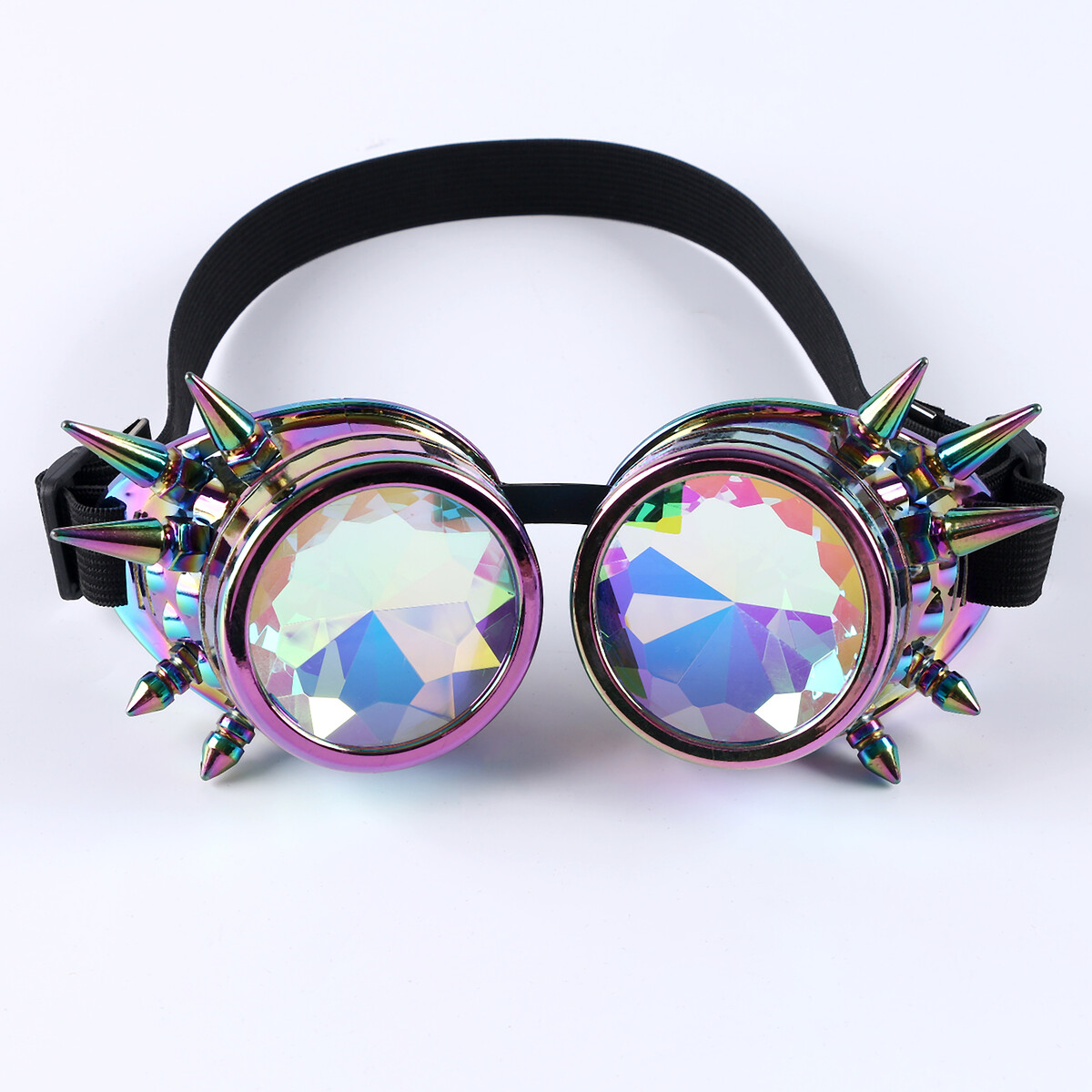 фото Карнавальный аксессуар очки, с шипами голография страна карнавалия