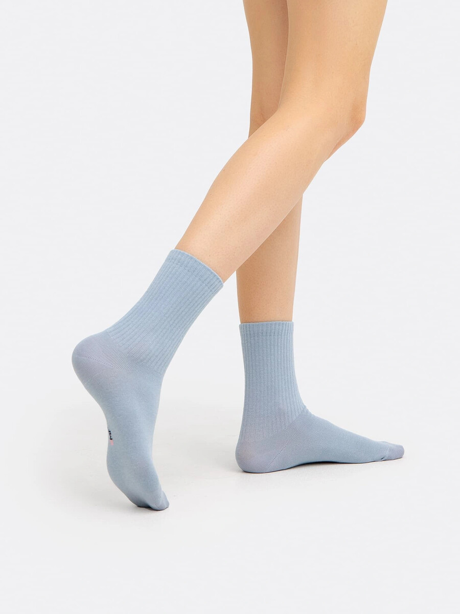 фото Носки женские однотонные серые mark formelle