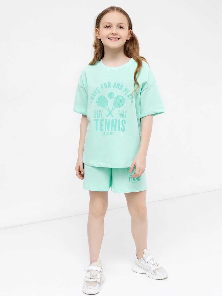 фото Спортивный комплект для девочек (футболка и шорты) mark formelle