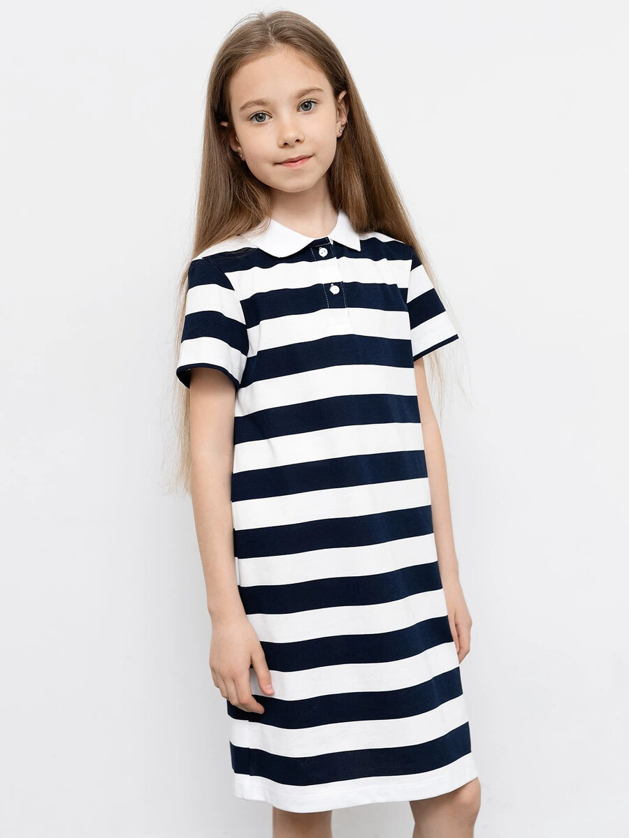 фото Платье-футболка с воротничком для девочек mark formelle