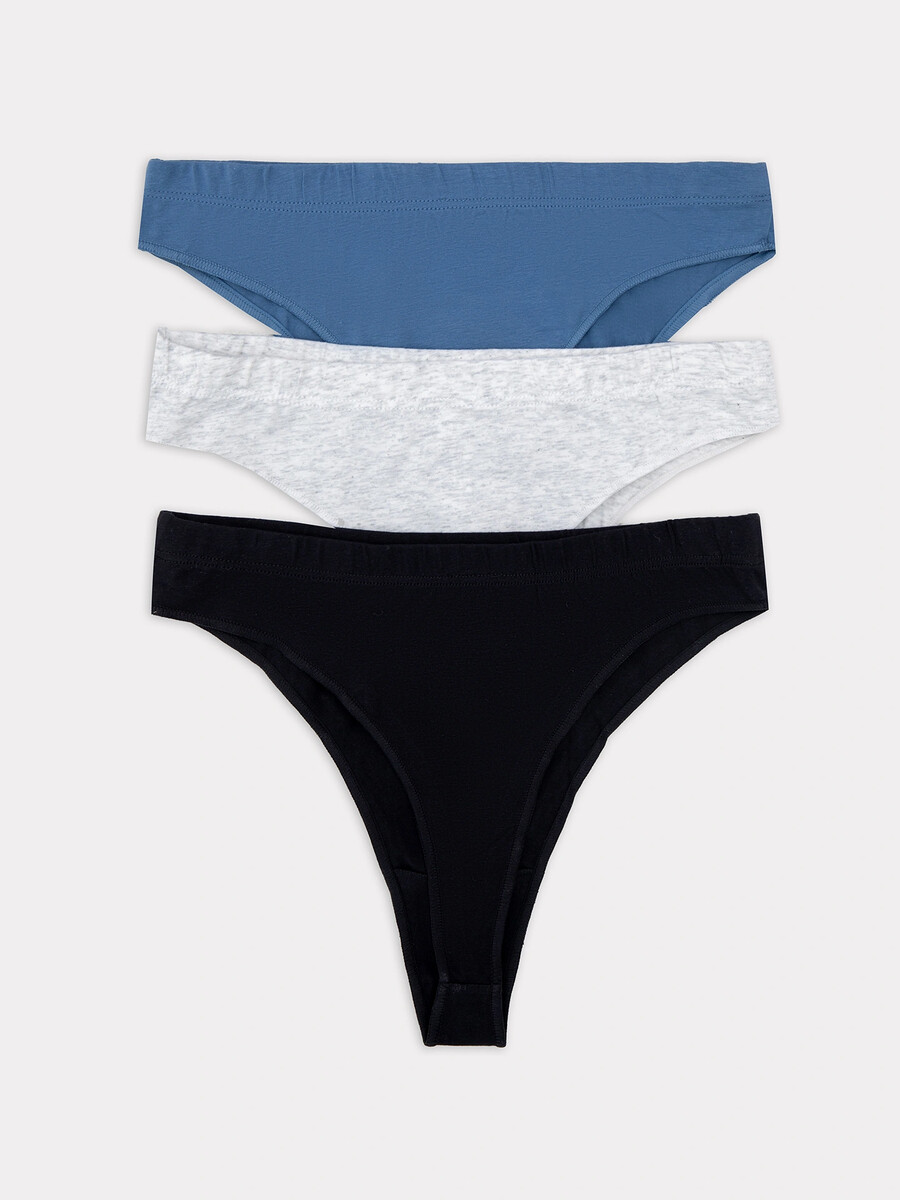 фото Трусы женские бразилиана мультипак (3 шт.) mark formelle