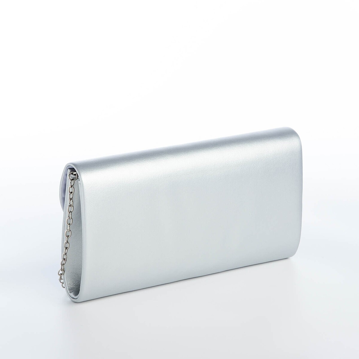 фото Сумка-клатч на магните, цвет серебряный no brand