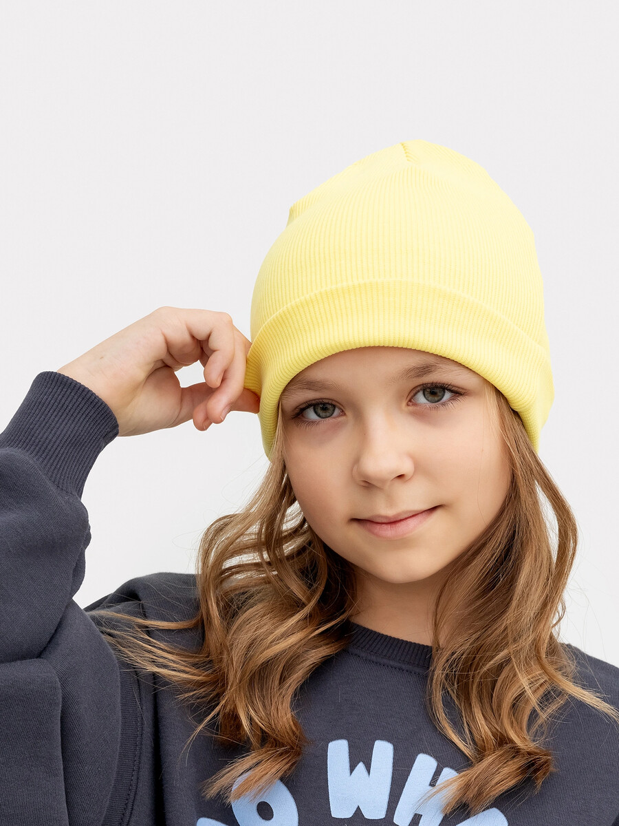 фото Шапка детская в желтом цвете mark formelle
