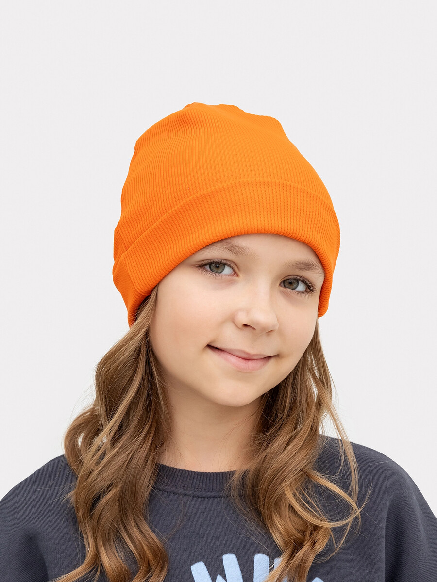 фото Шапка детская в оранжевом цвете mark formelle