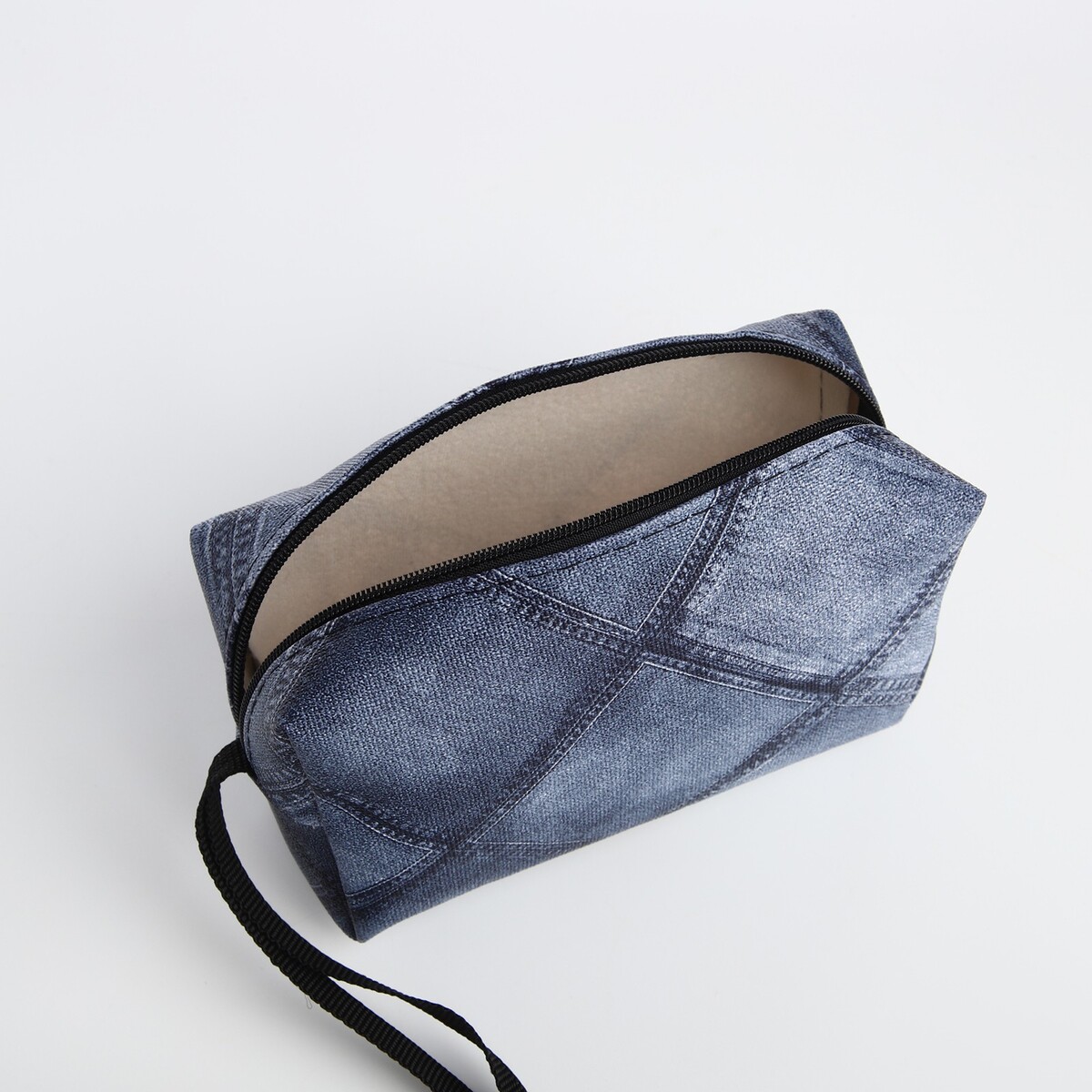 фото Косметичка на молнии, цвет синий no brand