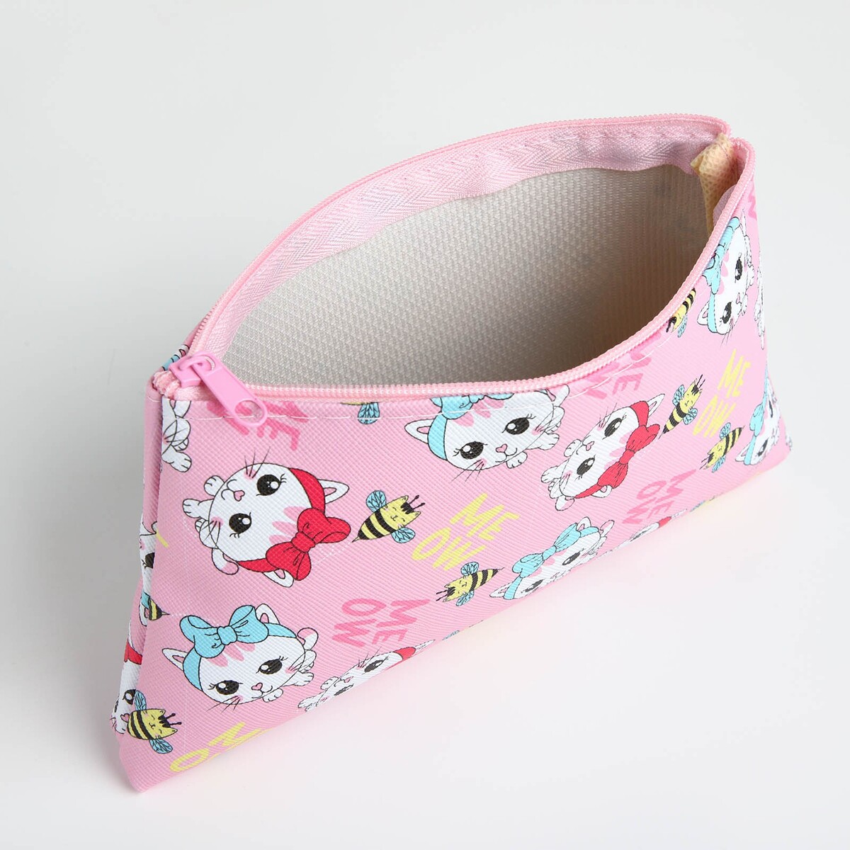 фото Косметичка на молнии, цвет розовый/разноцветный no brand