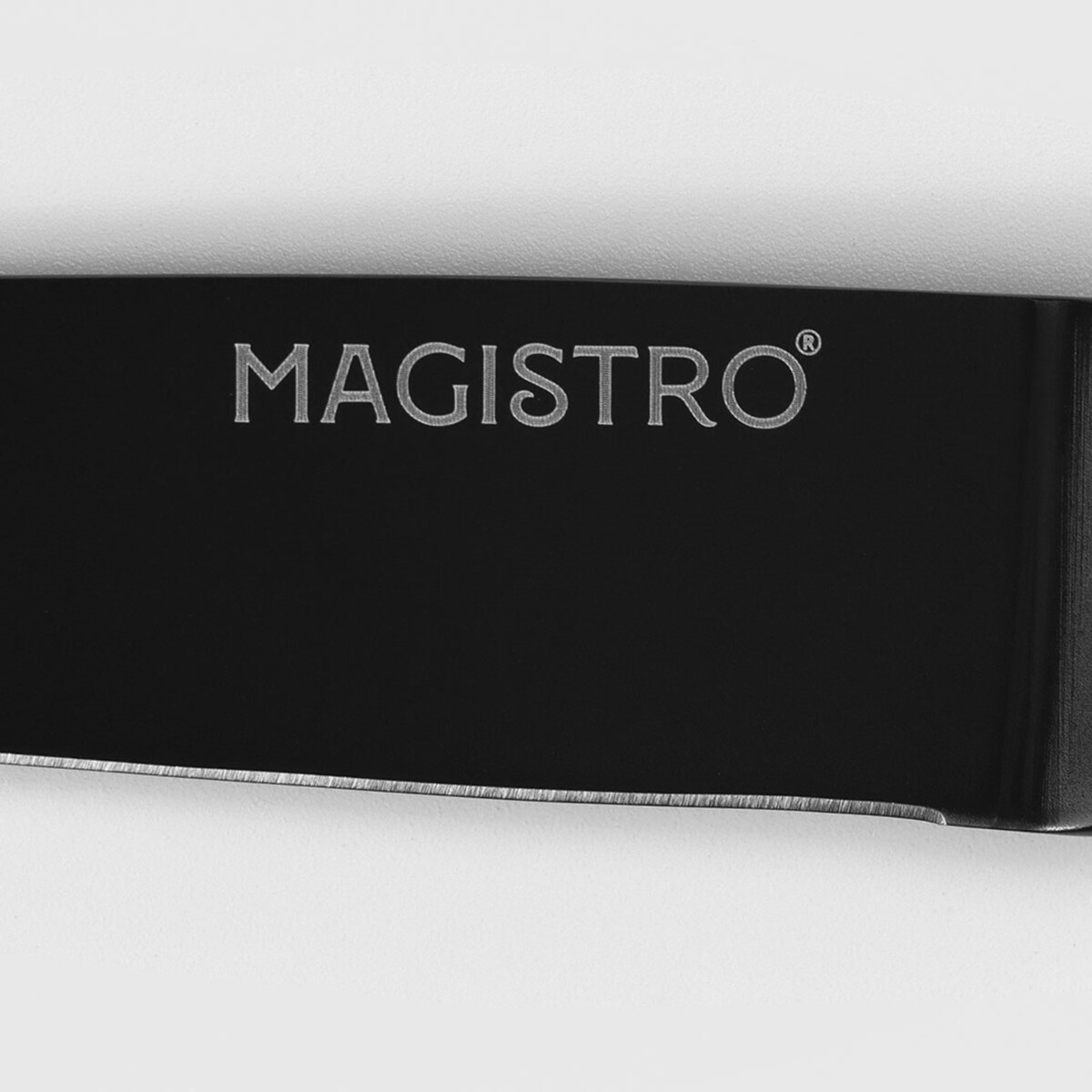 фото Нож кухонный универсальный magistro vantablack, длина лезвия 12,7 см, цвет черный