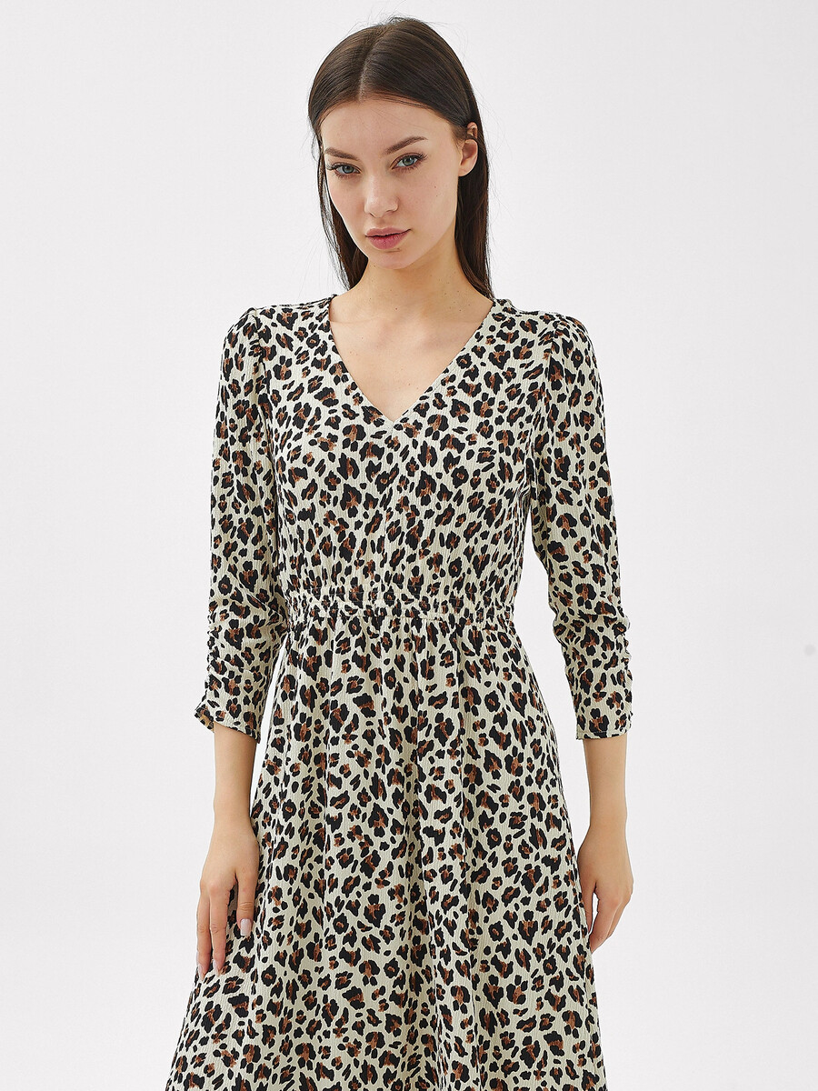 фото Платье женское c леопардовым принтом mark formelle