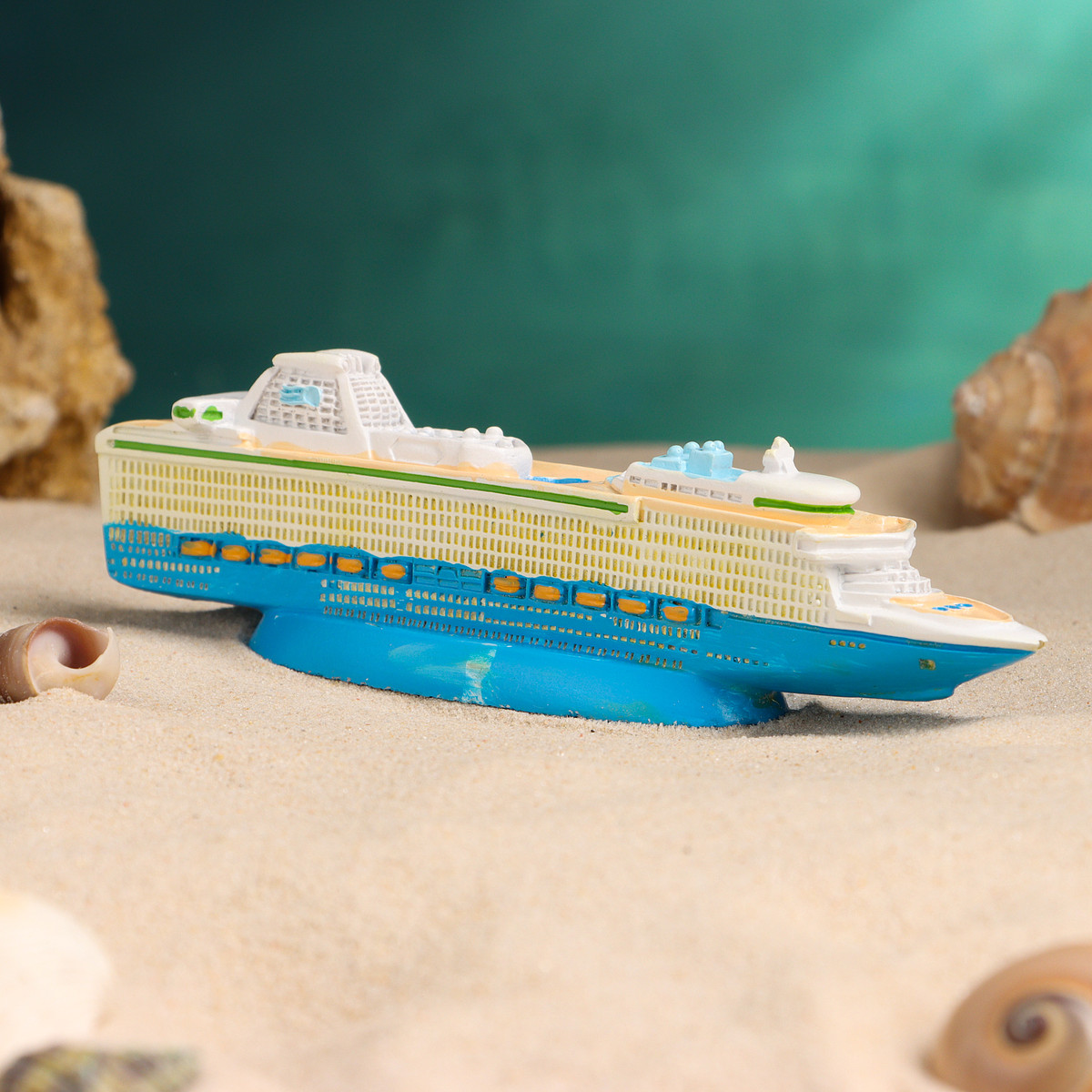 Сувенирная модель корабля, Голубой;разноцветный
Сувенирная модель корабля, Голубой;разноцветный