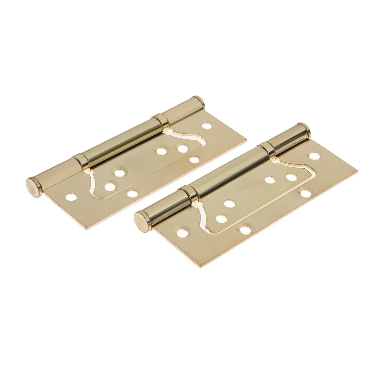 Петля-бабочка тундра, 120×75×2.0 мм, универсальная, без врезки, цвет золото, 2 шт.