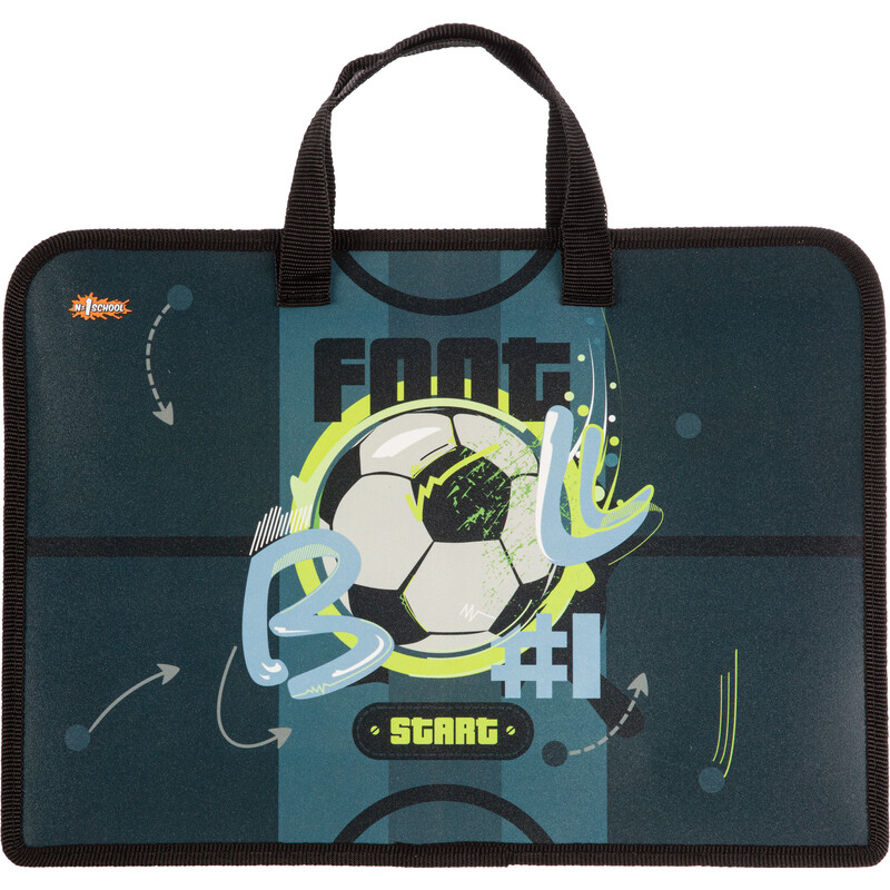 Папка для тетрадей Комус Класс Football А4 пластик с 1 отделением на молнии с ручками
Папка для тетрадей Комус Класс Football А4 пластик с 1 отделением на молнии с ручками