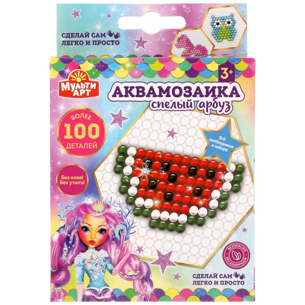 Набор для творчества (аппликация/мозаика) БАРБИ, MULTI ART 225-BD, Разноцветный 
Набор для творчества (аппликация/мозаика) БАРБИ, MULTI ART 225-BD, Разноцветный