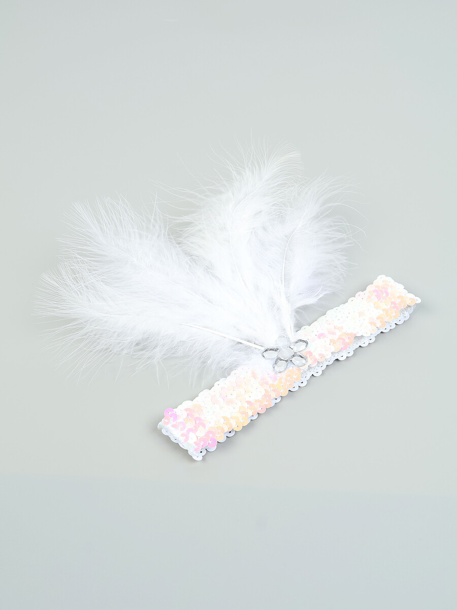 Повязка на голову с пером, цвет белый
Повязка на голову с пером, цвет белый