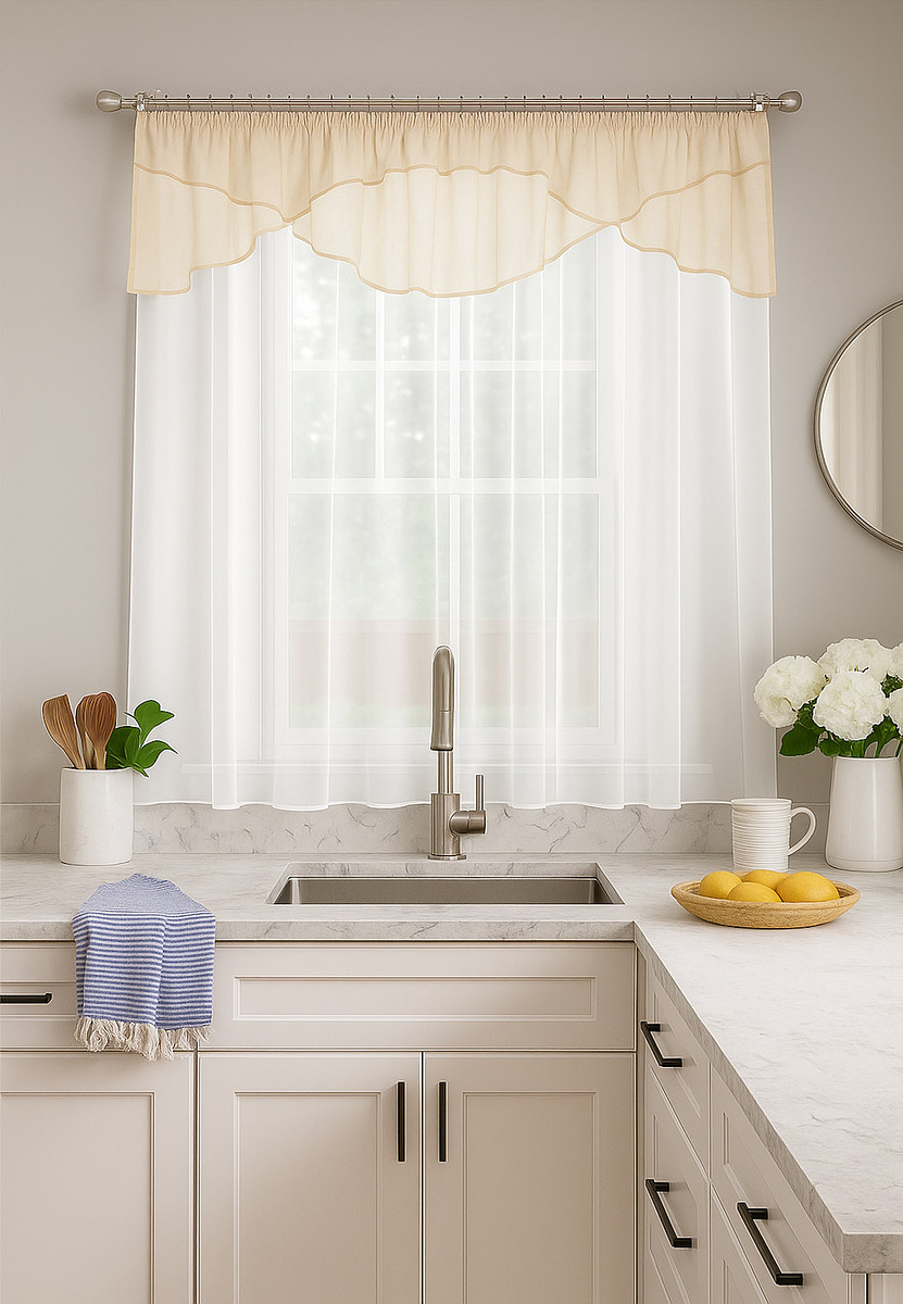 Штора для кухни Соблазн шампань, Белый;бежевый;шампань
Штора для кухни Соблазн шампань, Белый;бежевый;шампань
