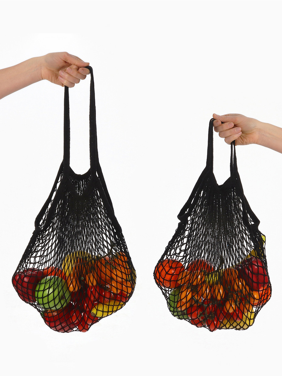 Набор 2 шт.: сумка-авоська плетеная, клетка 1.5 см, черная, Черный
Набор 2 шт.: сумка-авоська плетеная, клетка 1.5 см, черная, Черный