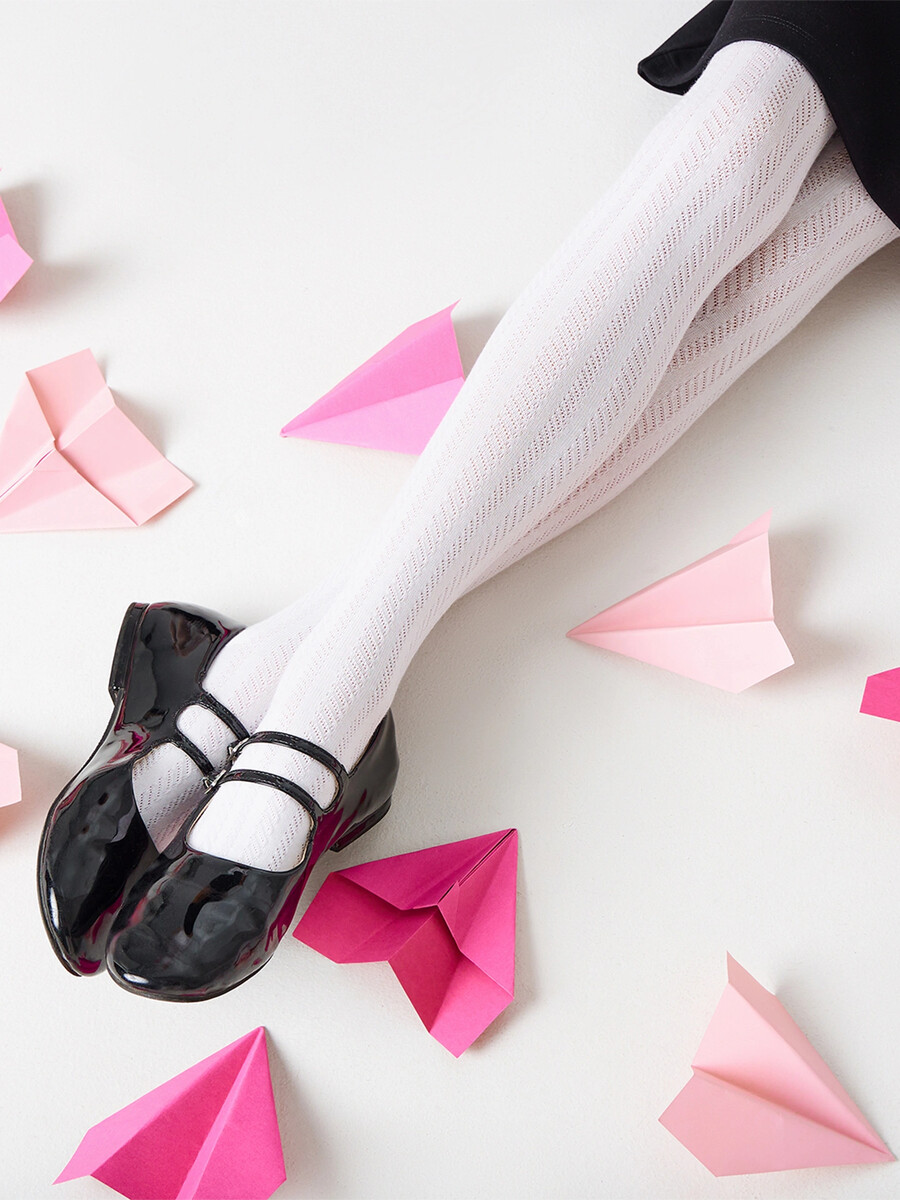 Колготки детские белые ажурные, Белый
Колготки детские белые ажурные, Белый