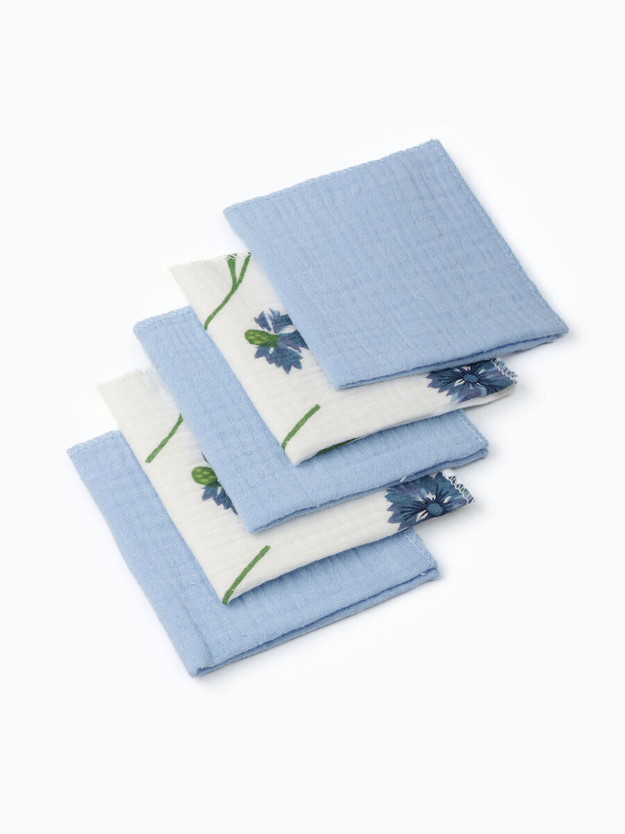 Набор платочков крошка я cornflowers (вид 1) 20*20 см-5 шт, муслин, 100 % хлопок, Белый;голубой
Набор платочков крошка я cornflowers (вид 1) 20*20 см-5 шт, муслин, 100 % хлопок, Белый;голубой