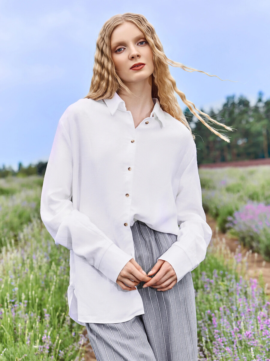 Рубашка женская белая, Белый
Рубашка женская белая, Белый