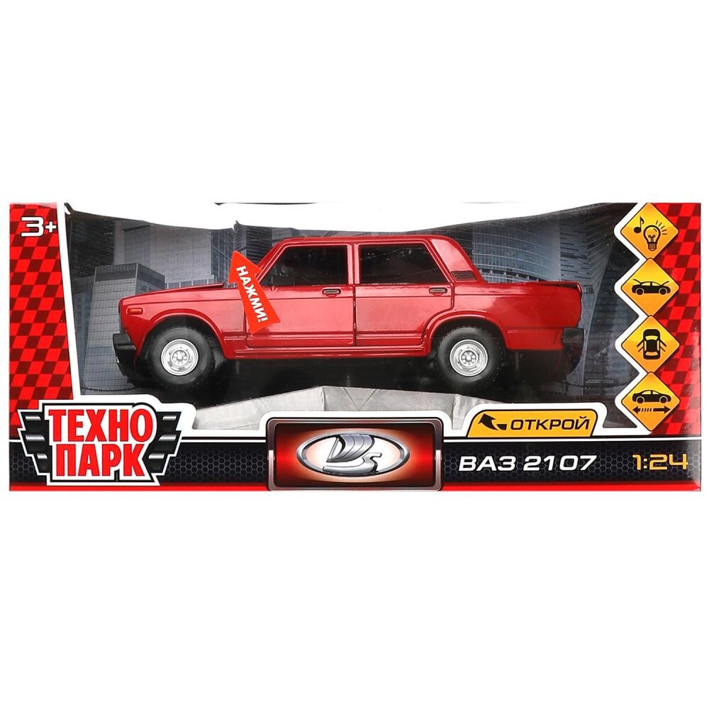 Машина металлическая с функциями "свет" или "звук" LADA, Технопарк FY2407, Красный
Машина металлическая с функциями "свет" или "звук" LADA, Технопарк FY2407, Красный