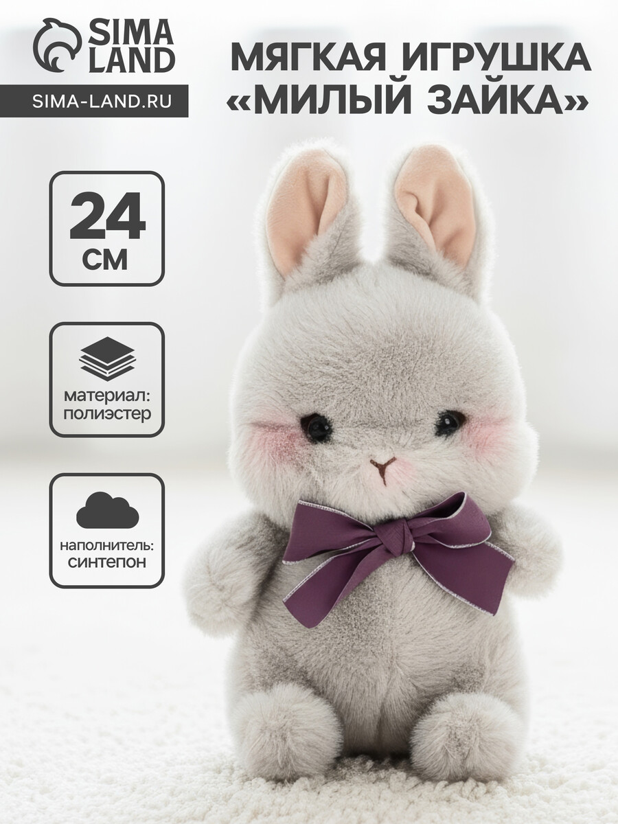 Мягкая игрушка, Серый
Мягкая игрушка, Серый