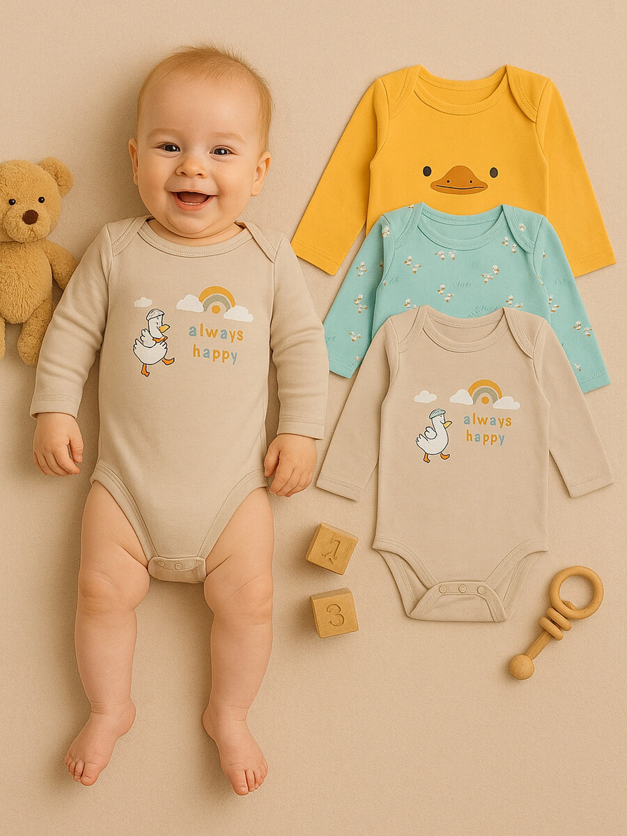 Боди детские в наборе, 3 шт, Бирюзовый;оранжевый;оранжевый +уточки на бирюзе +льняной
Боди детские в наборе, 3 шт, Бирюзовый;оранжевый;оранжевый +уточки на бирюзе +льняной