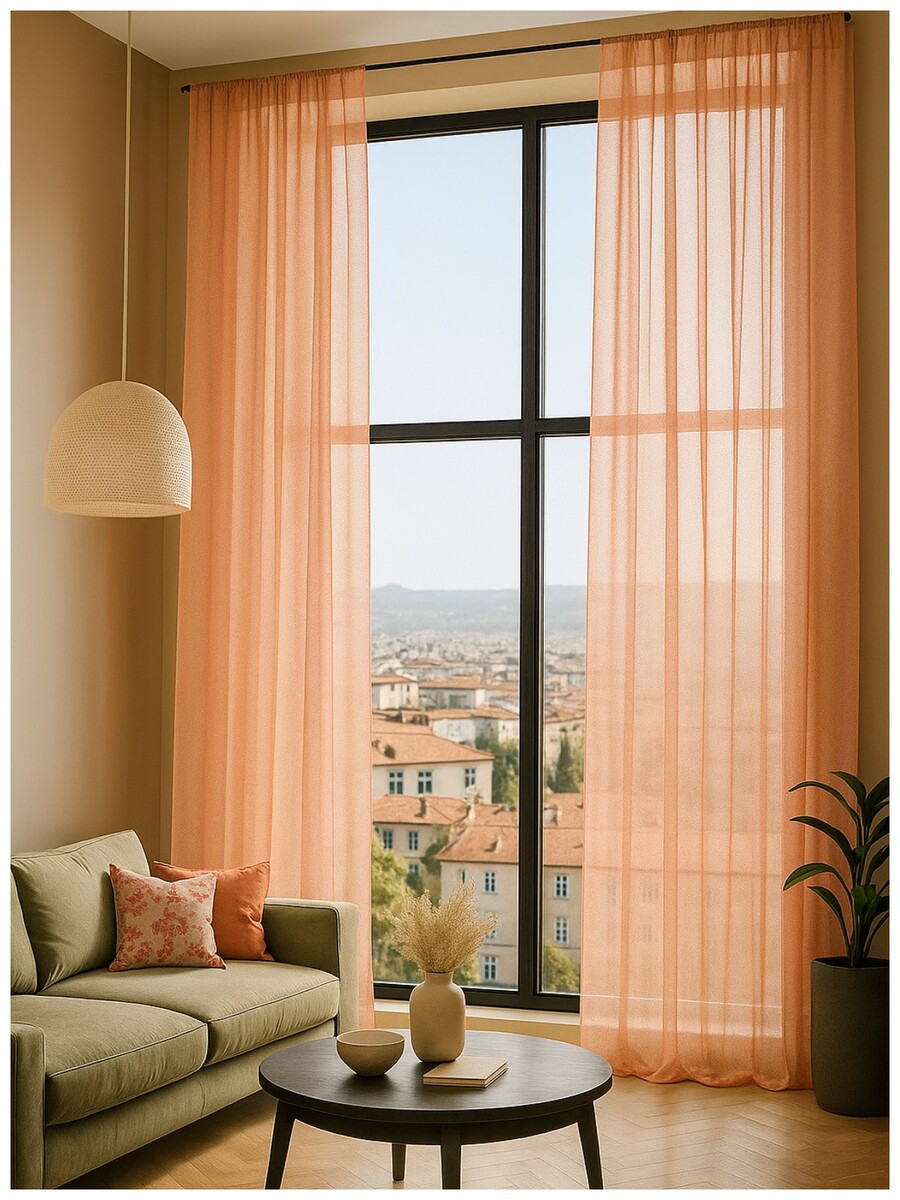 Комплект штор из вуали "Престиж" персик 2*2,7*2, Бежевый;оранжевый;персиковый
Комплект штор из вуали "Престиж" персик 2*2,7*2, Бежевый;оранжевый;персиковый