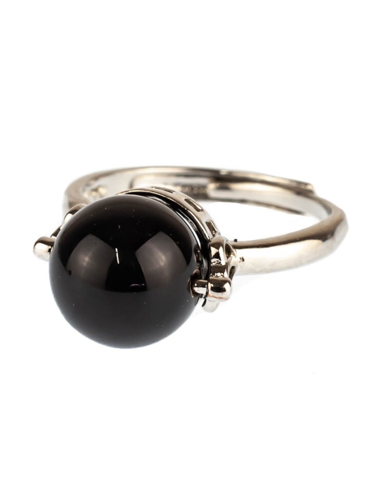 Кольцо, Серебристый;черный
Кольцо, Серебристый;черный