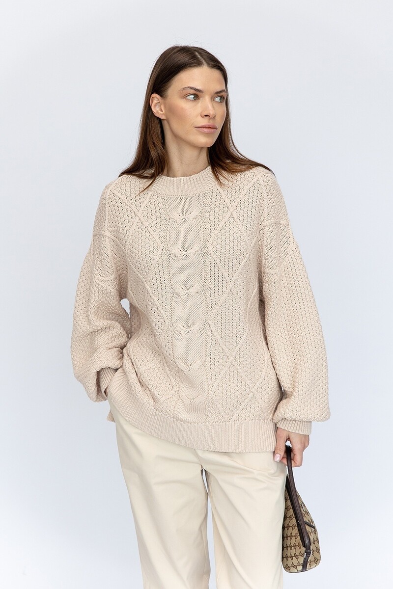 Джемпер, Бежевый;крем-брюле
Джемпер, Бежевый;крем-брюле