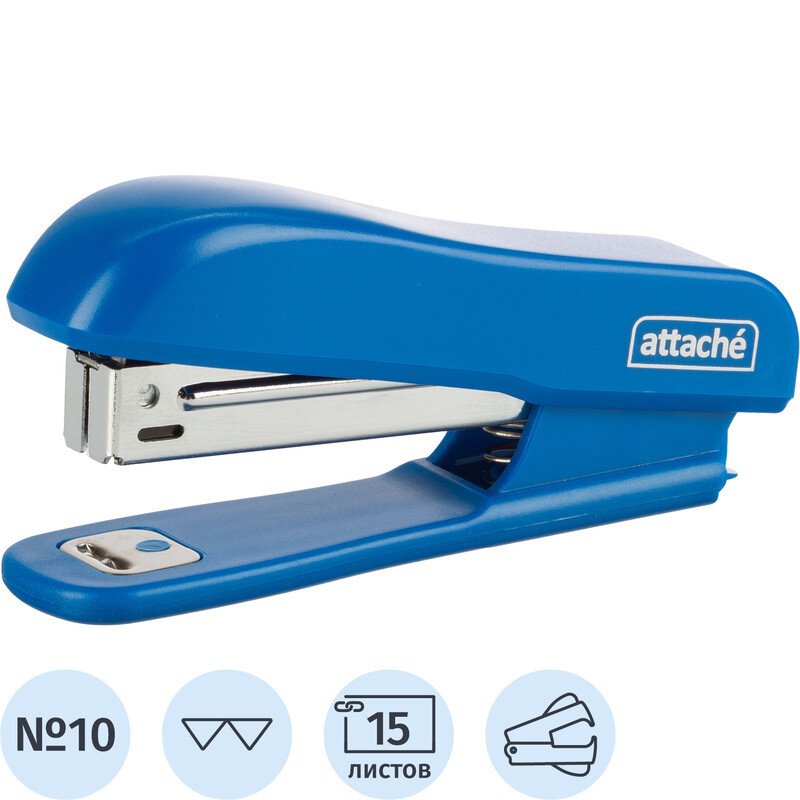Степлер Attache Compact до 15 листов синий (скобы № 10, с антистеплером)
Степлер Attache Compact до 15 листов синий (скобы № 10, с антистеплером)