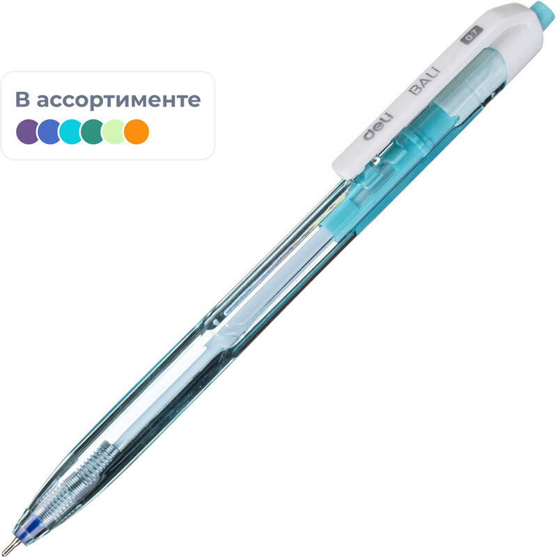 Ручка шариковая автоматическая Deli Xtream синяя (толщина линии 0.5 мм)
Ручка шариковая автоматическая Deli Xtream синяя (толщина линии 0.5 мм)